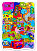 Monster Bear picnic Sticker