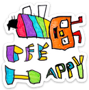 Bee Happy Sticker