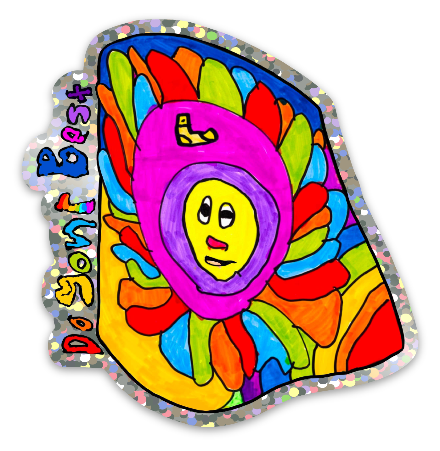 Do your best flower Sticker