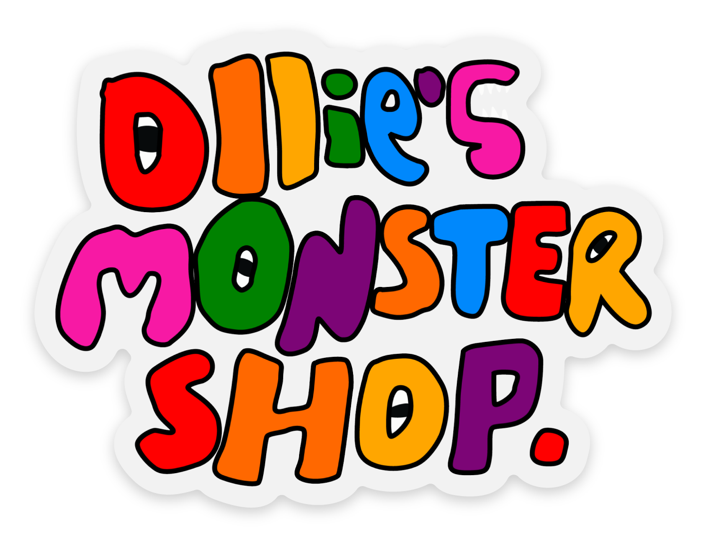 Ollies Monster Shop - Sticker