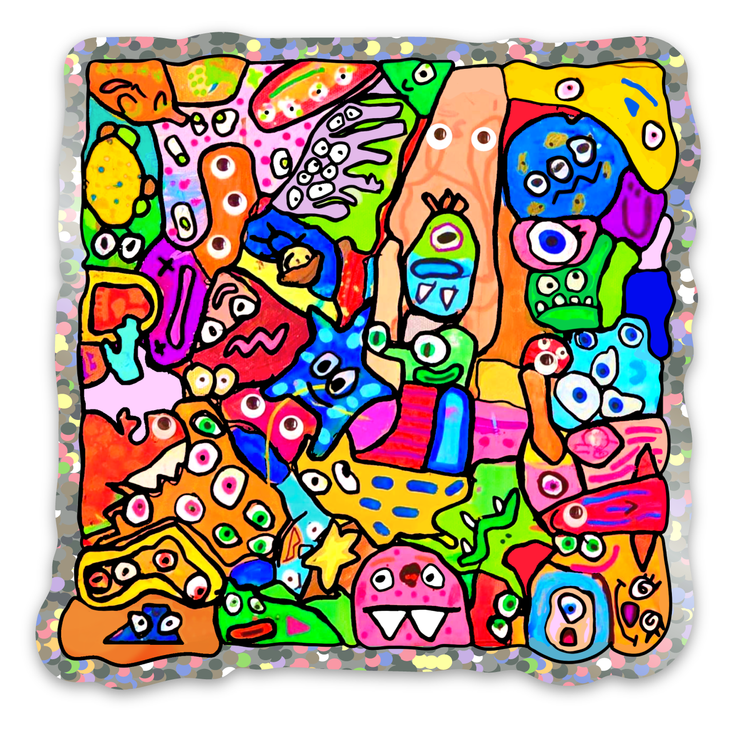 Nannys monsters Sticker