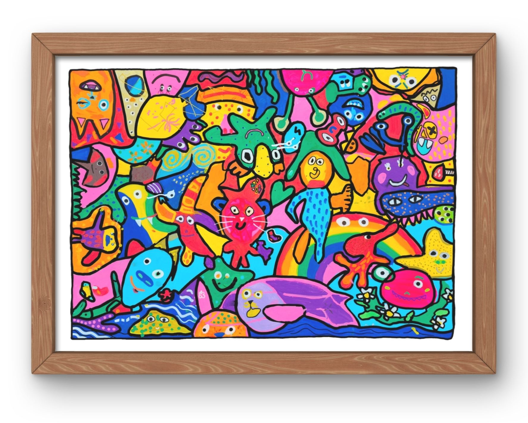 Family of monsters | Large print